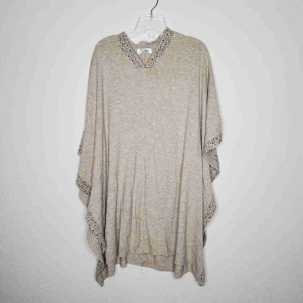 VICTORIA Women's Ivory/ecro Poncho One size